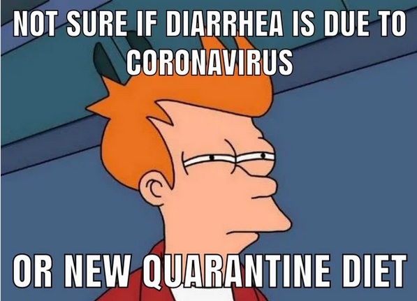 funny scoliosis memes - Not Sure If Diarrhea Is Due To Coronavirus Or New Quarantine Diet