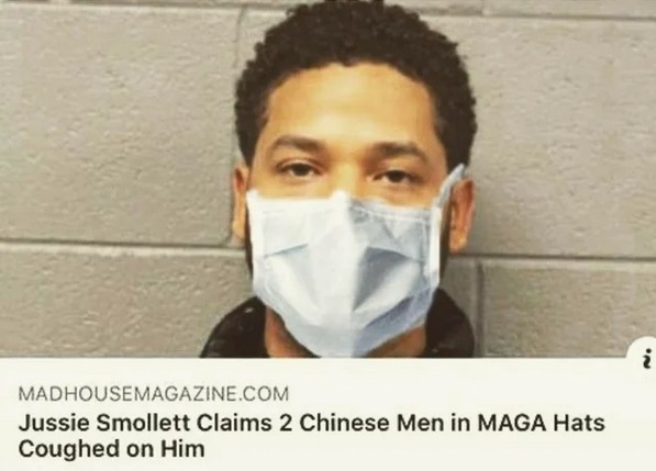 mouth - Madhousemagazine.Com Jussie Smollett Claims 2 Chinese Men in Maga Hats Coughed on Him