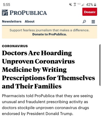 national endowment for democracy - 42% P Propublica Donate Newsletters About Support fearless journalism that makes a difference. Donate to ProPublica. Coronavirus Doctors Are Hoarding Unproven Coronavirus Medicine by Writing Prescriptions for Themselves 