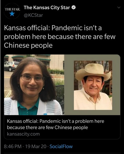 marvin rodriguez kansas - Thestar. The Kansas City Star Kansas official Pandemic isn't a problem here because there are few Chinese people Kansas official Pandemic isn't a problem here because there are few Chinese people kansascity.com 19 Mar 20. SocialF