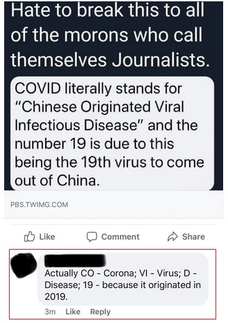 inspirational quotes - Hate to break this to all of the morons who call themselves Journalists. Covid literally stands for "Chinese Originated Viral Infectious Disease" and the number 19 is due to this being the 19th virus to come out of China. Pbs.Twimg.