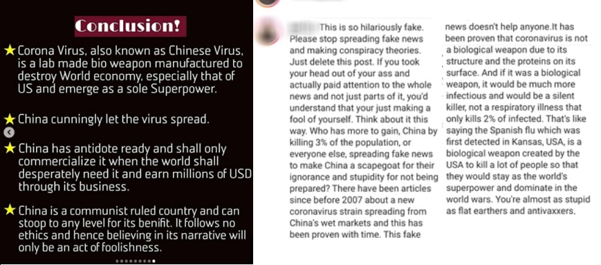 document - Conclusion! Corona Virus, also known as Chinese Virus, is a lab made bio weapon manufactured to destroy World economy, especially that of Us and emerge as a sole Superpower. China cunningly let the virus spread. This is so hilariously fake news