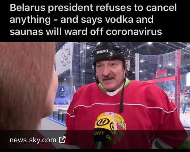 windows server 2012 - Belarus president refuses to cancel anything and says vodka and saunas will ward off coronavirus Kapos Oht news.sky.com