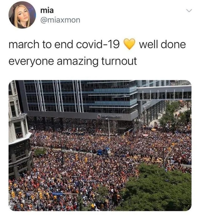 world - mia march to end covid19 well done everyone amazing turnout Sc
