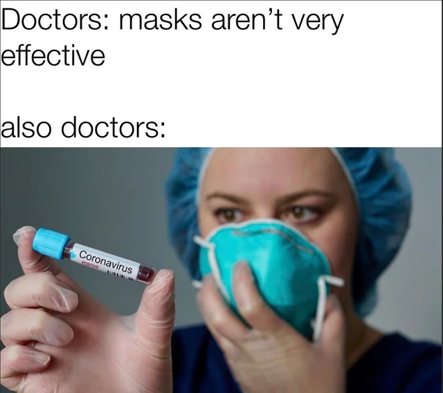 coronavirus stock - Doctors masks aren't very effective also doctors Coronavirus