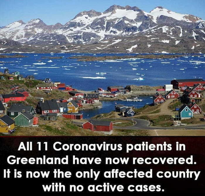 greenland vacation - 51 2 B La All 11 Coronavirus patients in Greenland have now recovered. It is now the only affected country with no active cases.