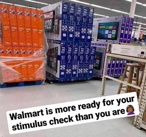 inventory - 803 20 Pib Su 13380 W Walmart is more ready for your stimulus check than you are
