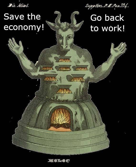 poster - Dis dilinde Save the economy! Simran. ALA534. Go back to work!