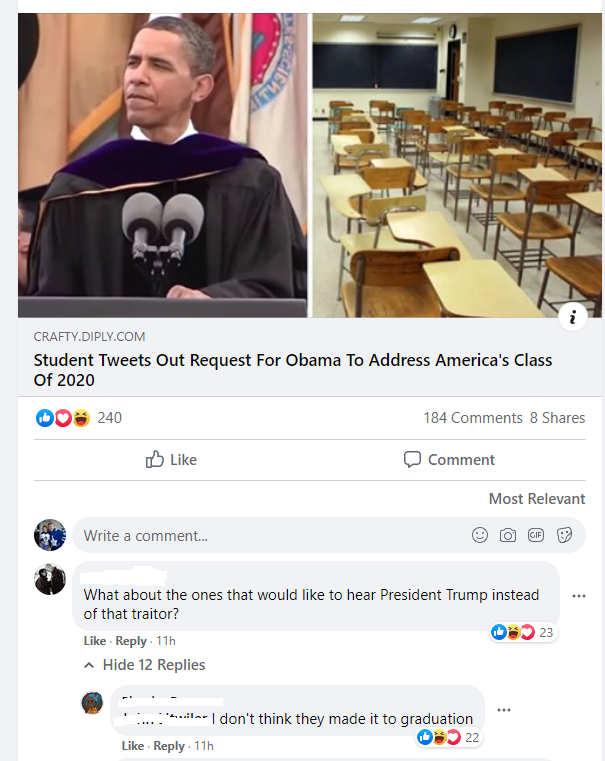 high school school classroom - Crafty.Diply.Com Student Tweets Out Request For Obama To Address America's Class Of 2020 Do 240 184 8 Comment Most Relevant Write a comment... What about the ones that would to hear President Trump instead of that traitor? O
