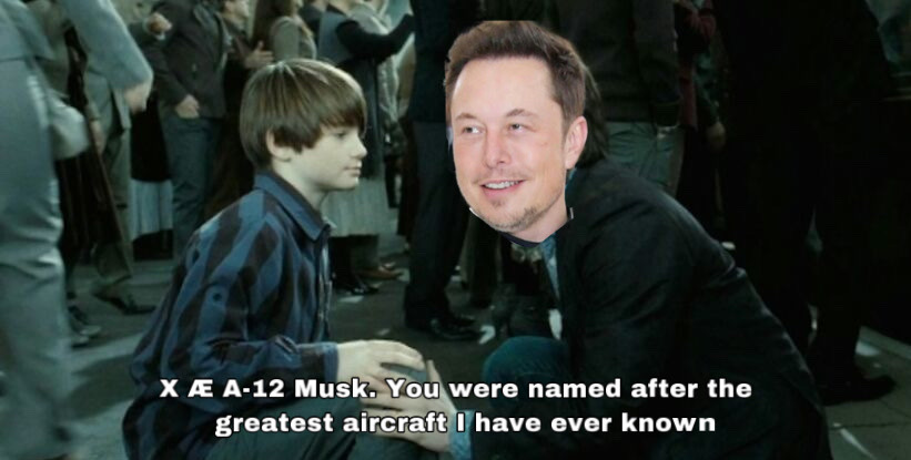 photo caption - X A12 Musk. You were named after the greatest aircraft I have ever known