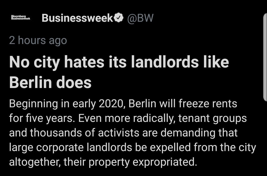 angle - are seek Businessweek Bloomberg Businessweek 2 hours ago No city hates its landlords Berlin does Beginning in early 2020, Berlin will freeze rents for five years. Even more radically, tenant groups and thousands of activists are demanding that lar