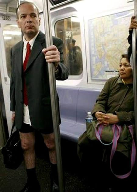 Interesting subway riders