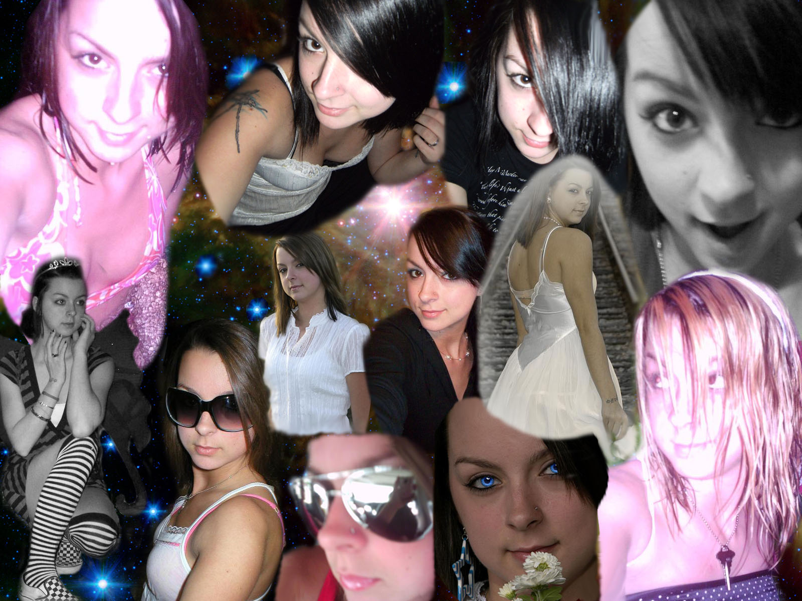 Very beautiful girl with a collage from myspace, tell me what u think.