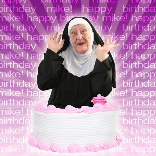 Available for a short time only, get your stripper nun out of a cake! Perfect for a bachelor party! 