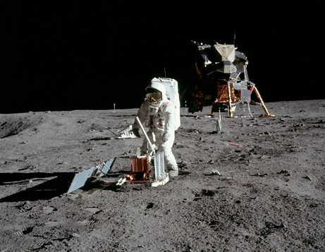 with instruments such as the Hubble Space Telescope capable of peering into the distant recesses of the universe, surely scientists should be able to see the various objects still on the moon. But no such pictures of these objects exist. 