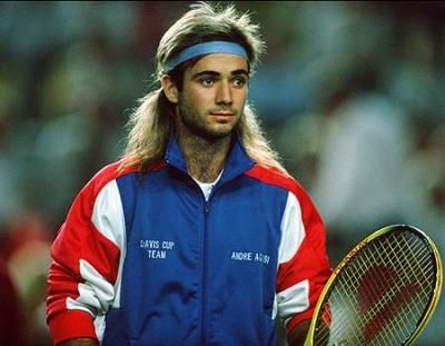 Andre Agassi's flowing locks broke hearts but, in retrospect, I think most of us agree he looks better chrome-domed. 
