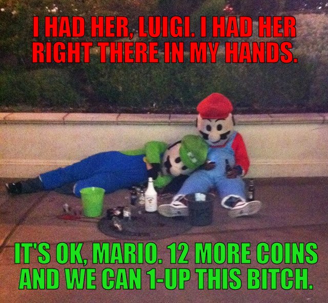 Luigi is always there to pick up the pieces.