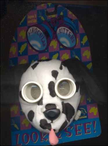 We're half convinced some company had a warehouse full of World War I-era gas masks and figured they could move the things by gluing a stuffed animal face on there.