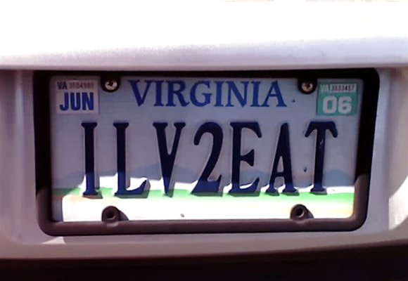 funny license  plates