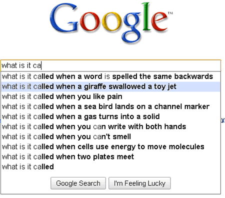 Google Search Suggestions
