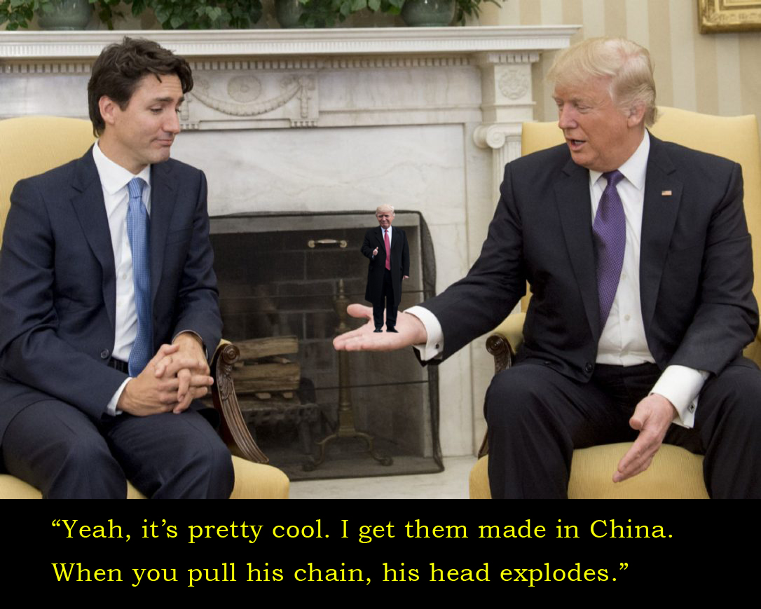'Joe' Trudeau is very impressed.