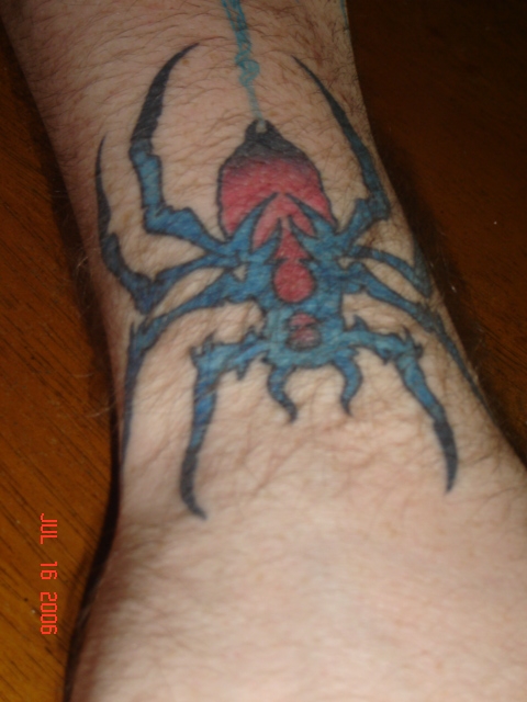 a spider tattoo