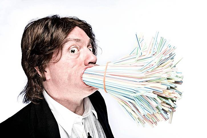 The most straws stuffed in a mouth is 400, achieved by Simon Elmore UK,