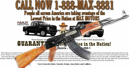  Free Riffle with every truck purchased  