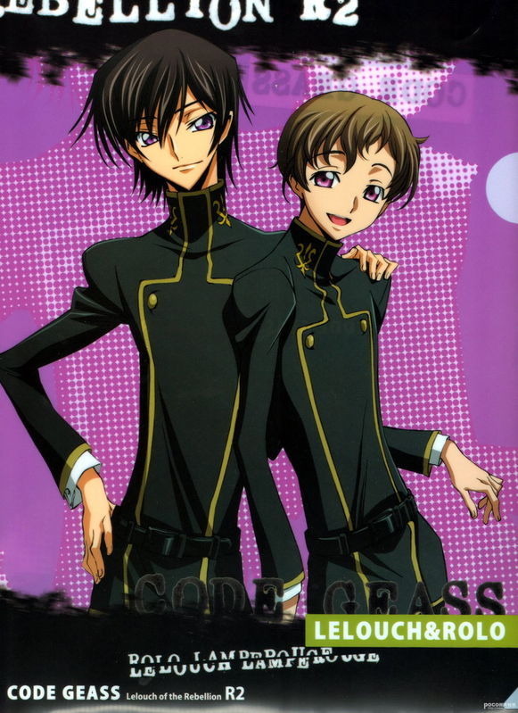 code geass - Judulliun 12 Lelouch&Rolo Ro La Mdd Data Usmuuua Hamu vur Code Geass Lelouch of the Rebellion R2