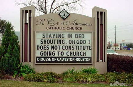 Funny Church Signs