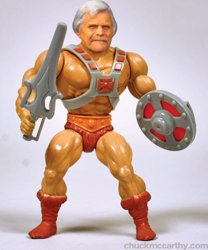 He-Man is getting old. 

http://chuckmccarthy.com