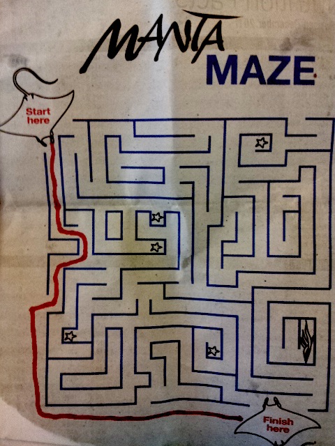 Dear McDonald’s, 

Your Manta Maze sucks. It was the least challenging maze I have ever done. It didn’t make me want to visit Sea World, and it certainly didn’t keep me occupied in your dining area long enough to get hungry for another burger.

I suggest you stick to what you know, and leave the mazes to the maze experts.

Thanks for nothing,