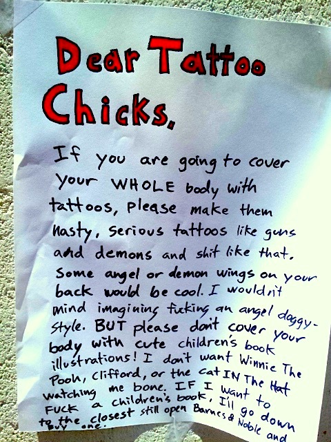 tattoo chicks... hmmmm...