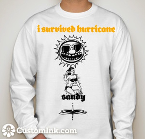 t shirt - i survived hurricane Customink.com