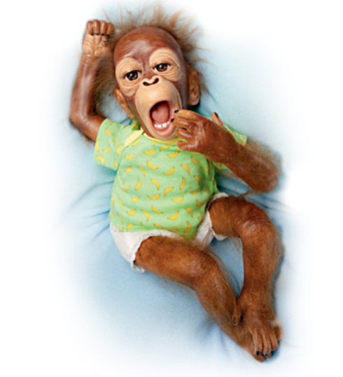 22 Creepy Baby Monkey Doll Photos