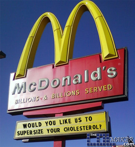 Check out this play on the common question, would you like to supersize that?