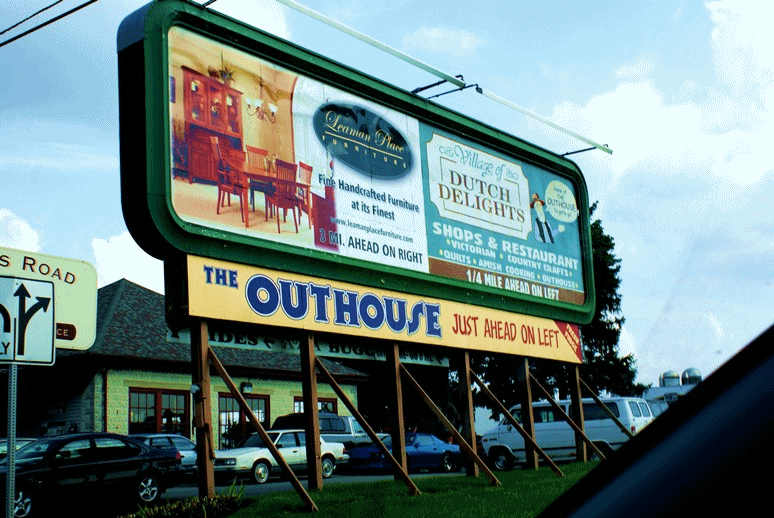 Crazy Signs #2 - Outhouse, Fresh Fudge