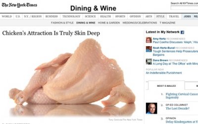 New York Times ad PETA was outraged by.  They're soon to be launching a porn site which will show the usual stuff, with a little bit of animal cruelty thrown in.  Maybe that IS normal for you...