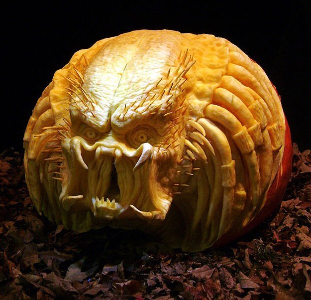 great predator pumpkin carving