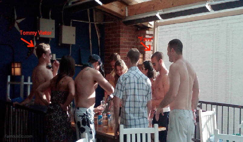 Its going to take more than a little oil and a brittle economy to keep these White House staffers downor their shirts on. Check out White House spokesman Tommy Vietor and chief speechwriter Jon Favreau partaking in an impromptu, shirtless beer pong match at Old Glory in Georgetown on Sunday.