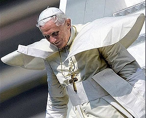 9. You cannot escape the flying Pope