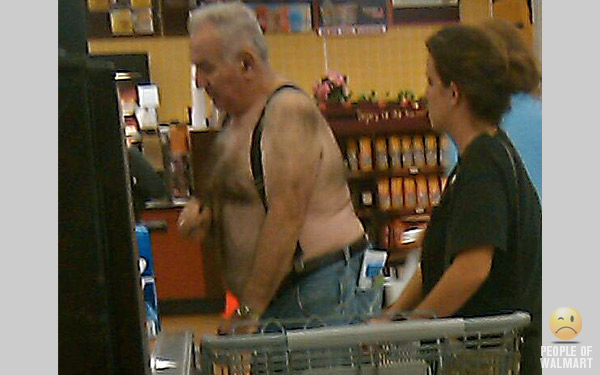 How's that go again??.... No shoes, No Shirt.. oh, you got suspenders? Well, okay.. go on in Bubba..  