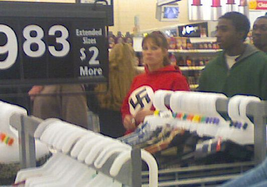 Walmart: a store where even white supremacists and African Americans can set aside their differences in the name of bargain prices. 