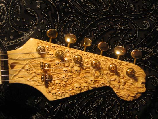 Headstock from Life, Death & Futility strat
