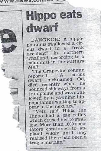 well yeah, a hippo eats a dwarf... it gets better tho, somehow