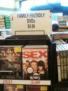 Apparently this is the "family rack" at the adult book store.