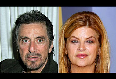 Al Pacino and Kirstie Alley