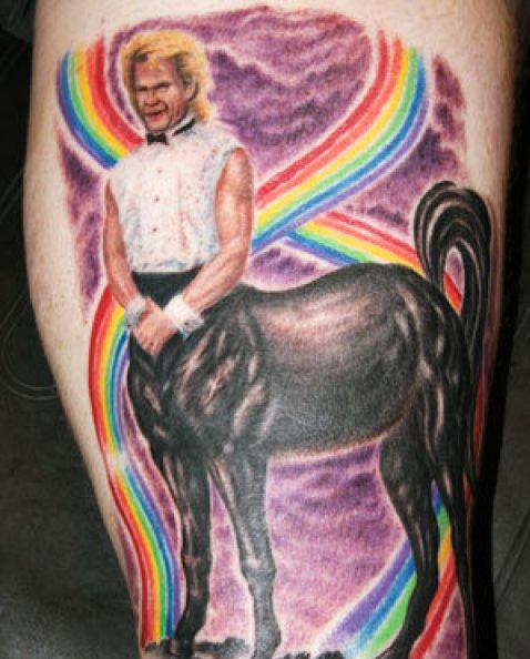 This tatoo has got to be in the running for "best tatoo fathomable", will someone please start that contest?