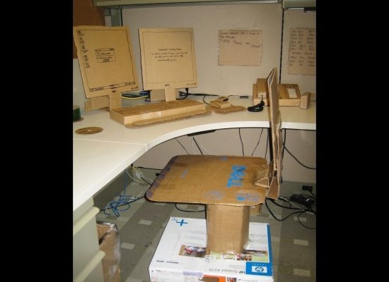 cardboard office - Te Here