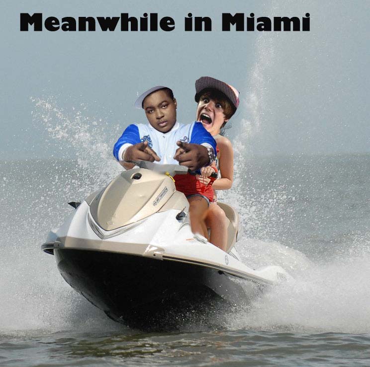 Sean Kingston takes justin for a ride